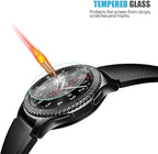ONLY Compatible with SAMSUNG GEAR S3 FRONTIER/CLASSIC Smartwatch 46MM Tempered Glass Screen Protector (4-Pack),[0.3mm 2.5D High Definition 9H] For Screen Protection - Image 4