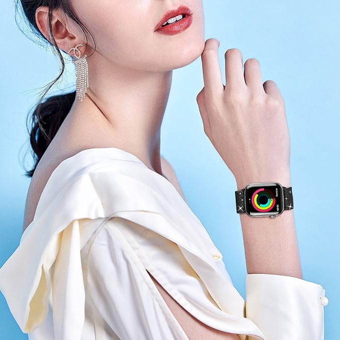 Stretchy Nylon Solo Loop Bands Compatible with Apple Watch 38mm 40mm 41mm 42mm 44mm 45mm 46mm 49mm Ultra 2 iWatch Series 11 10 9 8 7 SE 6 5 4 3 2 1 Strap,Sport Elastic Braided Women Men - Image 8