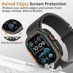 Amizee Metal Case Compatible with Apple Watch Ultra 3/2/1 49mm Case with Back Cover, Rugged Protective Bumper Cover for iWatch 49mm, Graphite - Image 4