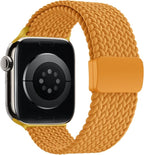 Braided Stretchy Band Compatible with Apple Watch Band 38mm 40mm 41mm 42mm 44mm 45mm 46mm 49mm Women Men, Adjustable Nylon Elastic Magnetic Clasp Strap for iWatch Series 10 9 8 7 6 5 4 3 2 1 SE Ultra by Unknown