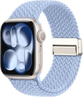 Braided Stretchy Band Compatible with Apple Watch Bands 38mm 40mm 41mm 42mm 44mm 45mm 46mm 49mm Women Men, Soft Nylon Sport Elastic Strap for iWatch Band Series 11 10 SE 9 8 7 6 5 4 Ultra 3 2 1 by Unknown