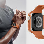 Recoppa Case Compatible for Apple Watch Series 7/8/9 – 41mm ONLY, Shockproof Ultra-Thin Hard PC Bumper All-Around Edge Protective Cover Frame [NO Screen Protector] for iWatch Accessories, Orange - Image 6