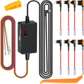 Dash Cam Hardwire Kit, 12V-24V to 5V/3A with Voltage Display 24/7 Parking Mode Acc Detection 3-Level Low Voltage Protection (11.6V/12V/12.4V) Car Dash Camera Charger Power Cord by Unknown