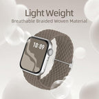 Braided Stretchy Solo Loop Compatible for Apple Watch Band 38mm 40mm 41mm 42mm 44mm 45mm 46mm 49mm for Women Men, Nylon Elastic Straps Wristbands for iWatch Series 11/10 9 8 7 6 5 4 3 SE/Ultra 3 2 1 - Image 4