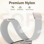 Braided Stretchy Bands Compatible with Apple Watch Bands 40mm 44mm 38mm 41mm 42mm 45mm 46mm 49mm Women Men, Soft Nylon Sport Strap with Magnetic Clasp for iWatch Series 11 10 9 8 SE 7 6 5 4 3 2 Ultra - Image 3