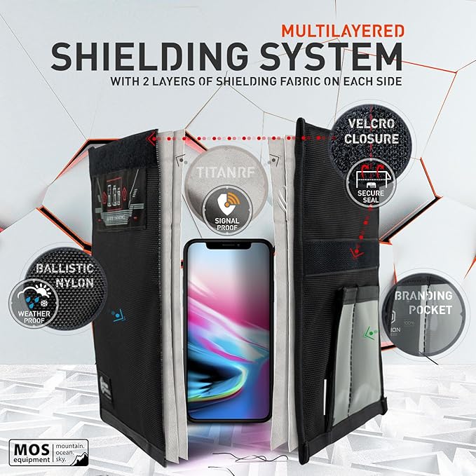 Mission Darkness Non-Window Faraday Bag for Phones (2-Pack) // Signal Blocking Bag Prevents Hacking Tracking Spying, Device Shielding for Law Enforcement Military Digital Forensics, EMP CME Protection - Image 3