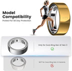 3 Pack Ring Cover Compatible with Oura Ring Gen 4/Gen 3 Horizon/Heritage, Upgraded Anti-Scratch TPU Protector for Men Women, NOT for Oura Ring 4 Ceramic - Image 2
