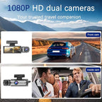 Dash Cam Front and Inside, 1296P Dual DashCams for Car, 3.16 Inch IPS Screen Driving Recorder with IR Night Vision, Loop Recording, Wide Angle Lens, 24H Parking Traffic Recorder with 32GB TF Card - Image 2