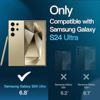 JETech Full Coverage Screen Protector for Samsung Galaxy S24 Ultra 5G 6.8-Inch, Tempered Glass Film with Easy Installation Tool, Fingerprint ID Compatible, HD Clear, 3-Pack - Image 3