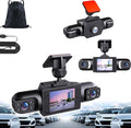 Full View Car Dashcam System - Upgraded 1080p 4 Channel Dash Cam, HD Night Vision, Parking Monitor (Upgraded Version（Four Sides）+32G) by Unknown