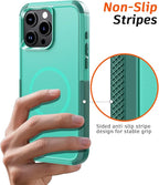 Diverbox for iPhone 15 pro max case - [Compatible with MagSafe] [with Screen Protector ] [Shockproof] [Dropproof] Heavy Duty Protection Phone Case for iPhone 15 pro max (Teal) - Image 5