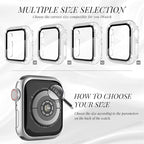Recoppa Compatible for Apple Watch Case with Screen Protector for Apple Watch 42mm Series 3/2/1, Bling Crystal Diamond Rhinestone Ultra-Thin Bumper Full Cover Protective Case for Women Girls iWatch - Image 2