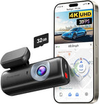 REDTIGER 4K Dash Cam Front, ADAS, Built-in WiFi GPS, Mini Hidden Dash Camera for Cars with G Sensor, 24H Parking Monitor, Free 32GB Memory Card, APP Control, Loop Recording, Night Vision (F9 Lite) by REDTIGER