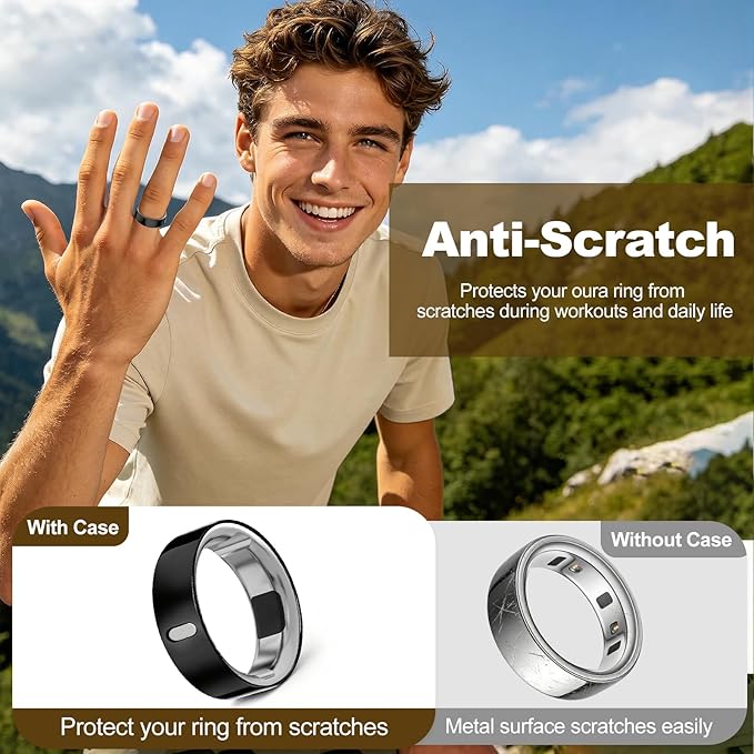 4 Pack Upgraded Ring Covers Compatible with Oura Ring Gen 4/Gen 3, TPU Anti-Scratch Protector Accessories for Oura Ring Cover Jacket for Women Men, Size 13 (Not for Oura Ring 4 Ceramic) - Image 5