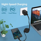Retractable USB C Cable,3.3FT Fast USB Type C Charging Cable Android Phone Charger Car Cord for iPhone 17e 17 Air 17 Pro 17 Pro Max 16 Pro Max 15,Samsung Galaxy A17 A16 5G S26 Ultra,Pixel 10a 10 Pro - Image 2