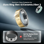 Ultra-Thin Clear Cover for Oura Ring Gen 4/4 Ceramic/Gen 3, Invisible Anti-Scratch Protective Film, Slim Smart Ring Protector Skin Accessories for Men Women (10Pack, Size 6/7/8) - Image 3