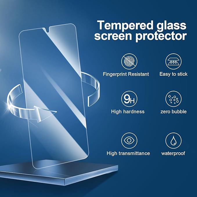 NEW'C 3 Pack Designed for Samsung Galaxy S26 Plus/ S26+ Screen Protector, Tempered Glass,Case Friendly Scratch-proof, Bubble Free, Ultra Resistant - Image 4