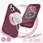 GolbinBox Magnetic for iPhone 17 Case, Compatible with MagSafe, Screen Protector + Camera Lens Protector, Liquid Silicone Shockproof Phone Cover with Anti-Scratch Microfiber Lining, Wine Red - Image 3