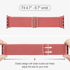 4 Pack Stretchy Solo Loop Compatible with Apple Watch Bands 38mm 40mm 41mm 42mm 44mm 45mm 46mm 49mm Women Men, Sport Nylon Elastic Straps Wristbands for iWatch Series 11 10 9 8 7 6 5 4 11 Ultra/SE 3 2 - Image 2