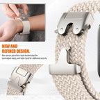 Braided Solo Loop for Apple Watch Ultra 3/2 Bands 49mm 46mm 45mm 44mm 42mm Men/Women,Parachute Buckle Stretchy Elastic Nylon Sport Strap Wristband for iWatch Bands Series 11 10 9 8 7 6 5 4 3 SE3/2 - Image 3