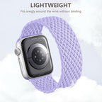 Zedoli Braided Solo Loop Bands Compatible with Apple Watch Band 38mm 40mm 41mm 42mm 44mm 45mm 46mm 49mm Women Men, Stretchy Nylon Sport Elastic Strap for iWatch Series 11 10 9 8 7 6 5 4 3 2 1 SE Ultra - Image 3