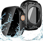 Goton Privacy Waterproof Case Compatible for Apple Watch Ultra 3/2/1 Screen Protector 49mm, Anti Spy Face Cover Back Bumper for iWatch Accessories by Goton