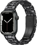 Lightweight Resin Band For Apple Watch Series 11 10 9 8 7 6 5 4 3 2 1 SE 3 2 Ultra 3 2, Fashion Adjustable Replacement Strap for iWatch Bands 38mm 40mm 41mm 42mm 44mm 45mm 46mm 49mm for Women Men by Pleixiu