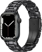 Lightweight Resin Band For Apple Watch Series 11 10 9 8 7 6 5 4 3 2 1 SE 3 2 Ultra 3 2, Fashion Adjustable Replacement Strap for iWatch Bands 38mm 40mm 41mm 42mm 44mm 45mm 46mm 49mm for Women Men by Pleixiu