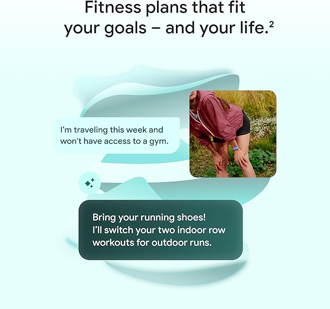 Google Fitbit Air - Obsidian with Large Fog Active Band Bundle - Image 5