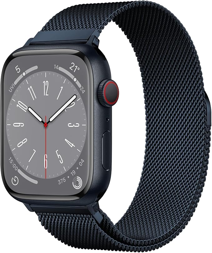 Original Milanese Loop Band Compatible with Apple Watch 38mm 40mm 41mm 42mm 44mm 45mm 46mm 49mm - Women & Men Magnetic Closure Adjustable Metal Strap for iWatch Series 11 10 9 8 7 6 5 4 SE2 3 Ultra2 3 by EPULY