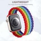 Zedoli Braided Solo Loop Bands Compatible with Apple Watch Band 38mm 40mm 41mm 42mm 44mm 45mm 46mm 49mm Women Men, Stretchy Nylon Sport Elastic Strap for iWatch Series 11 10 9 8 7 6 5 4 3 2 1 SE Ultra - Image 3