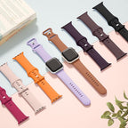 Sport Silicone Band Compatible with Apple Watch Bands 40mm 38mm 41mm 44mm 45mm 42mm 49mm Women Men,Soft Wristband Waterproof Replacement Sport Strap for iWatch Bands Series 9 8 7 6 5 4 3 2 1 SE Ultra - Image 3