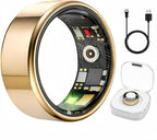 Smart Ring Health & Fitness Tracker for Men & Women, Heart Rate, SPO₂, Sleep & Activity Monitoring, IP68 Waterproof, Long Battery Life, Family Care Mode, No Subscription Fee (Rose Gold, 7) by SmartRingHealthFitness