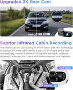 【Bundle: VIOFO A229 Pro 3CH + 256GB Card+ HK4 Hardwire Kit with 8pcs Fuse Tap】 3 Channel 4K HDR Dash Cam, Dual STARVIS 2 Sensors, 4K+2K+1080P Front Inside and Rear Car Camera - Image 4