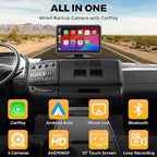 4 Channel Backup Camera Dash Cam System for Trucks, RVs, Trailers, Carplay & Android Auto, 10'' Touch Screen Monitor & DVR Recording, 4 HD1080P Wired Rearview Reverse Cameras IP68-rated.. - Image 2