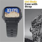 elkson Bands Case for Apple Watch Series 11 10 42mm for Men, Rugged Heavy Duty Bumper Tactical Strap Quattro Pro 2.0 Series for iWatch, Military Grade Durable Protective Cover, Shockproof, Black - Image 3