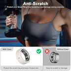 8 Pack Ring Cover Compatible with Oura Ring Gen 4/4 Ceramic, Oura Ring Gen 3 Horizon/Heritage, Support Charging with Cover on, Anti-Scratch Elastic Silicone Ring Protector for Men Women Working Out - Image 4