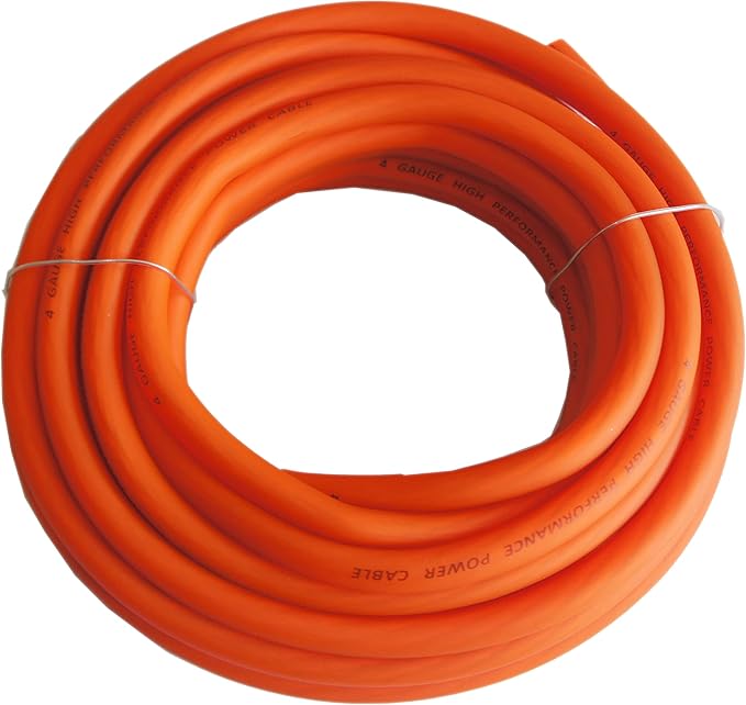 RD True 4 Gauge AWG CCA 25ft Orange Power Wire and 25ft Black Ground Soft Touch Cable Battery Cable, Home Speaker Stereo System, Automotive Use - Image 3