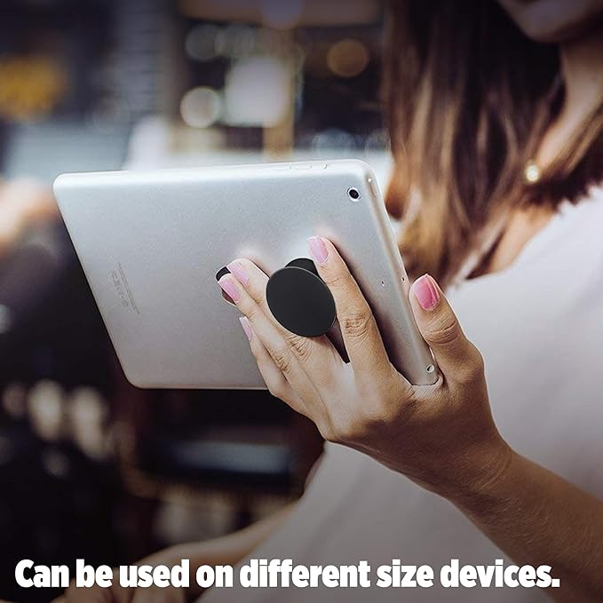 PopSockets: Collapsible Grip & Stand for Phones and Tablets - Aluminum Black - Image 6