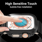 6 Pack Case with Tempered Glass Screen Protector for Apple Watch Ultra 3/Ultra 2/Ultra 49mm, Scratch Resistant Full Protective Cover for iWatch 49mm - Image 5