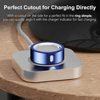 Cover Compatible for Oura Ring Gen 4/Gen 3 Horizon/Gen 3 Heritage,(NOT Compatible with Oura Ring 4-Ceramic), Charging Directly,Rugged TPU Finger Protector for Workout Women Men-Blue+Green -Size 9 - Image 3