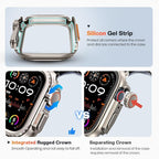 Goton Aluminum Alloy Case for Apple Watch Series 9 8 7 45mm, Ultra-Style Metal Bumper Protector with Ceramic Back, Shockproof Cover for Business & Daily Use - Image 5