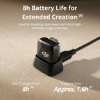 DJI Mic Mini Transmitter (Arctic White), Ultralight, Wireless Lavalier Microphone for DJI Osmo Mobile 7P/Osmo Pocket 3, Noise Cancelling, Wireless Microphone for Camera/iPhone/Android, Vlog, Streaming - Image 4