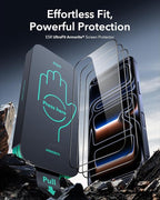 ESR 3 Pack 9H+ Glass for iPhone 17 Pro Screen Protector,[Military-Grade Shatterproof], with AR Anti-Reflective Technology, Armorite Ultra-Tough Tempered Glass with Ultra Fit Tray - Image 2