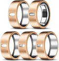 ZOOROO 5 Pack Cover Compatible with Oura Ring Gen 4/Oura Ring Gen 3/3 Horizon, Support Charging with Cover on, Anti-Scratch TPU Protector for Women Men (Rosegold*5, Size 6) by ZOOROO