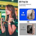 Goton Waterproof Case Compatible for Apple Watch Series 11/10 Screen Protector 46mm, Hard Bumper with Tempered Glass for iWatch 11 Cover 46 mm - Image 4