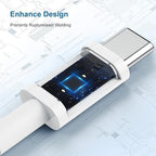 iPhone 17 16 15 Charger,20W USB C Fast Charging Block Plug and 6ft Type C to C Cable Cord Long for Apple iPhone 17 Pro Max/17 Air/16 Pro/16 Plus/15 Pro/15 Mini/Samsung/iPad Wall Adapter Cube Brick Box - Image 3
