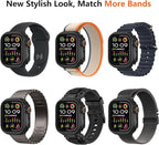 amBand 3 in 1 Metal Case Compatible with Apple Watch Series SE 3/SE 2/SE 6/5/4 44mm, W1 Protector Rugged Bumper with Watch Crown + Back Cover, Black - Image 7
