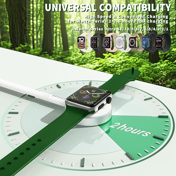 iWatch Charger for Apple Watch Charger, Multi Charging Cable 6.01FT&USB C iPhone Charger Block&USB to USB-C Adapter, 3-in-1 Travel Car Office Essentials Charger for i-Watch Series, Phone 17/16/15/14 - Image 5