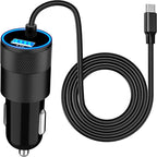 【Apple MFi Certified】iPhone 17 Car Charger, Caiinei 4.8A USB Car Power Cigarette Lighter Adapter USB-C Carplay Fast Charger + 6FT Type-C Cord for iPhone 17/17 Air/17 Pro Max/16/15/Galaxy S25/S24/Pixel by Unknown